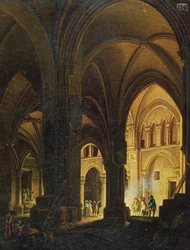 Innenansicht der Eglise des Saints-Innocents, Paris, nach 1789
